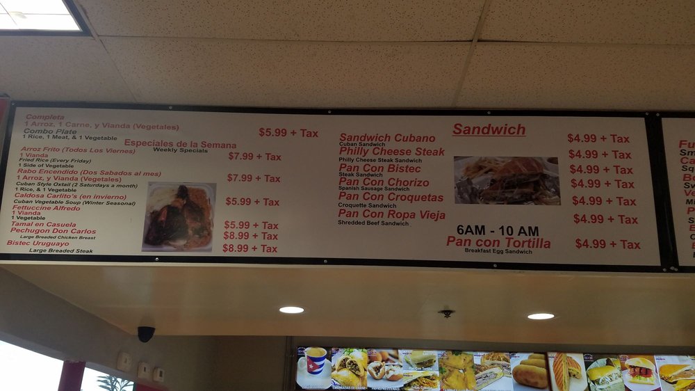 Carlito's Cuban Food Menu - Image 10