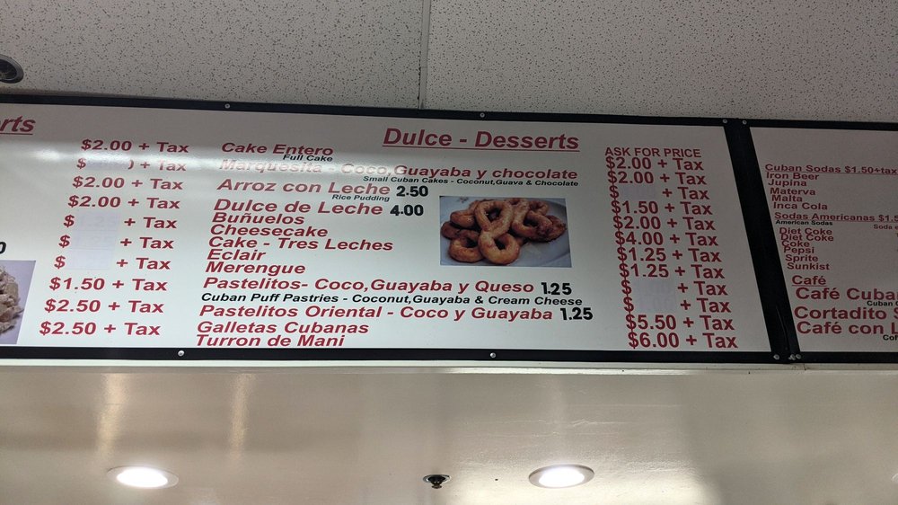 Carlito's Cuban Food Menu - Image 4