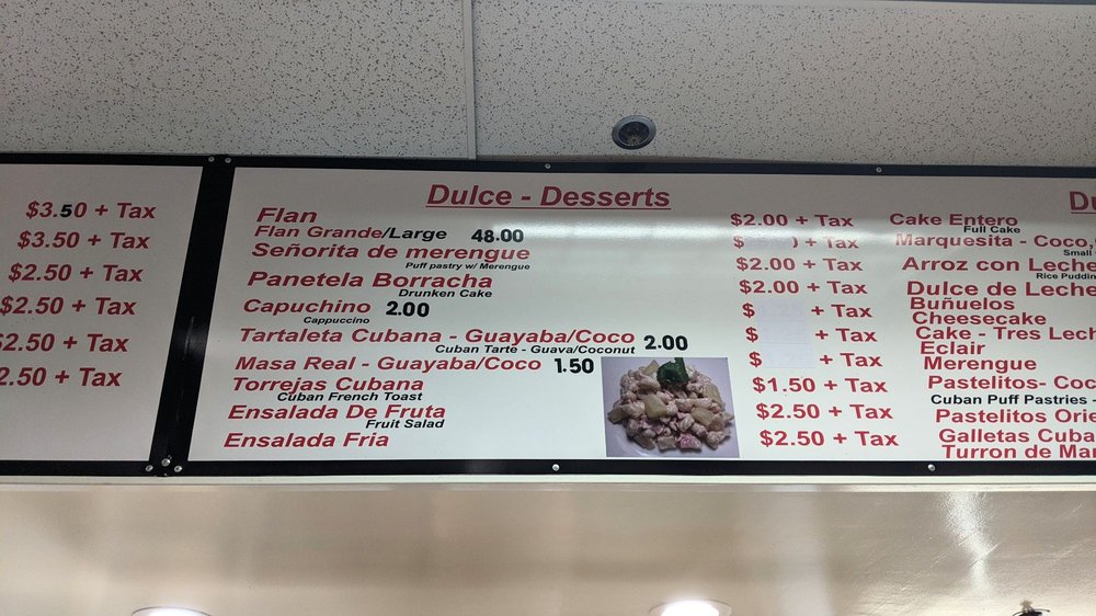 Carlito's Cuban Food Menu - Image 5
